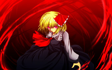 Картинка аниме touhou фон взгляд девушка