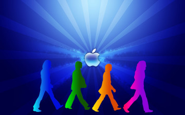 Картинка компьютеры apple логотип фон