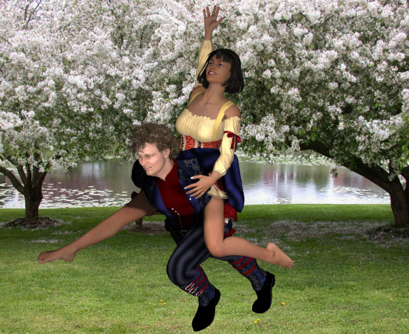 Обои картинки фото 3д графика, люди , people, фон, взгляд, девушка, улыбка, парень