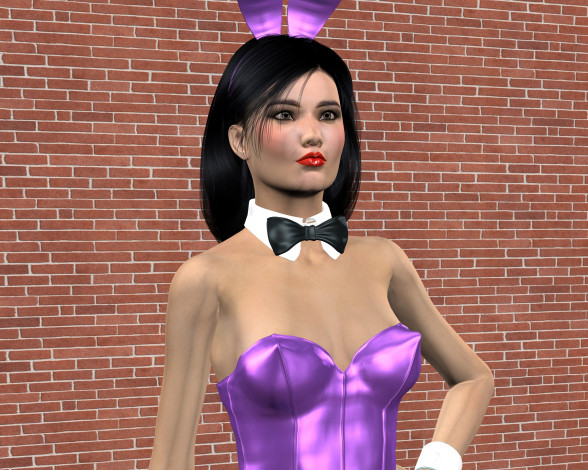 Обои картинки фото 3д графика, люди , people, фон, взгляд, девушка