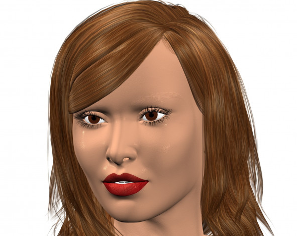 Обои картинки фото 3д графика, портрет , portraits, девушка, взгляд, фон