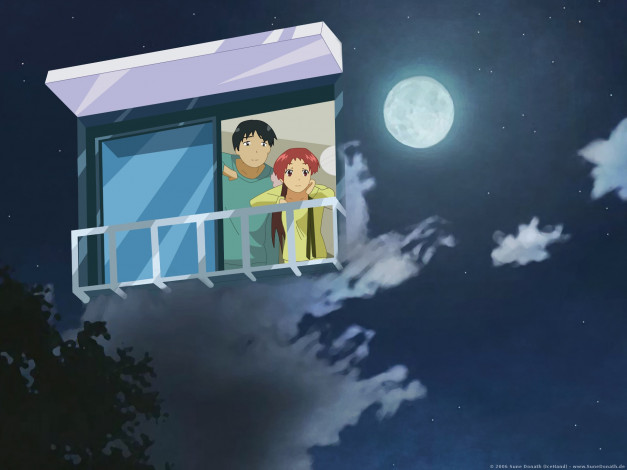 Обои картинки фото rec, аниме, девушка, взгляд, фон