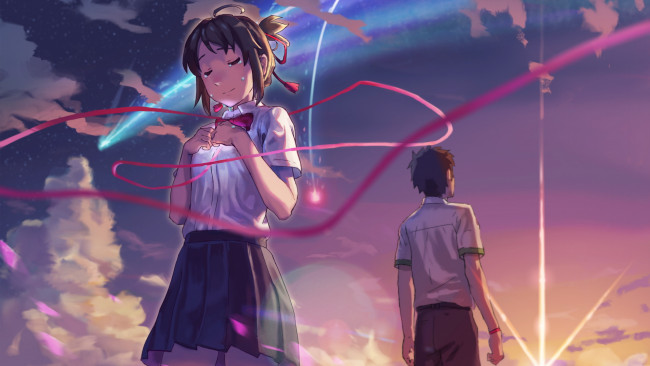 Обои картинки фото аниме, kimi no na wa, персонаж