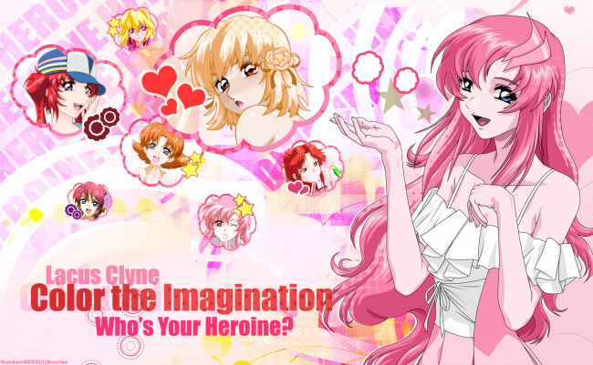 Обои картинки фото аниме, mobile suit gundam, девушка, взгляд, фон