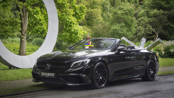 обоя brabus 850 6-0 biturbo cabrio based on mercedes-benz amg s63 cabrio 2017, автомобили, brabus, cabrio, s63, amg, mercedes-benz, 850, 6-0, biturbo, based, 2017