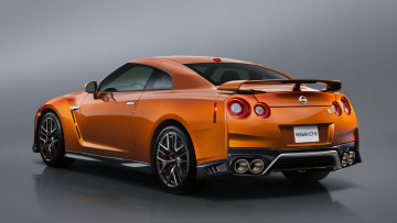 Картинка nissan+gt-r+2017 автомобили nissan datsun gt-r оранжевый 2017