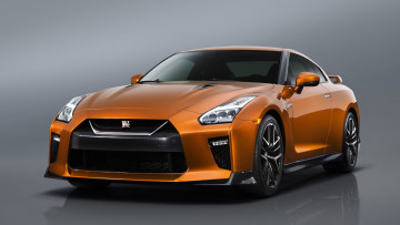 Картинка nissan+gt-r+2017 автомобили nissan datsun 2017 gt-r оранжевый