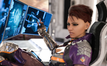 Картинка 3д+графика фантазия+ fantasy взгляд девушка фон