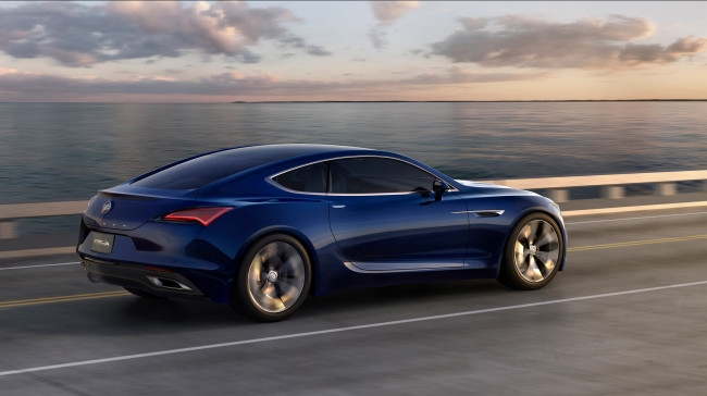 Обои картинки фото buick avista concept 2016, автомобили, buick, синий, 2016, avista, concept