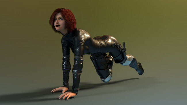 Обои картинки фото 3д графика, люди , people, взгляд, девушка, фон