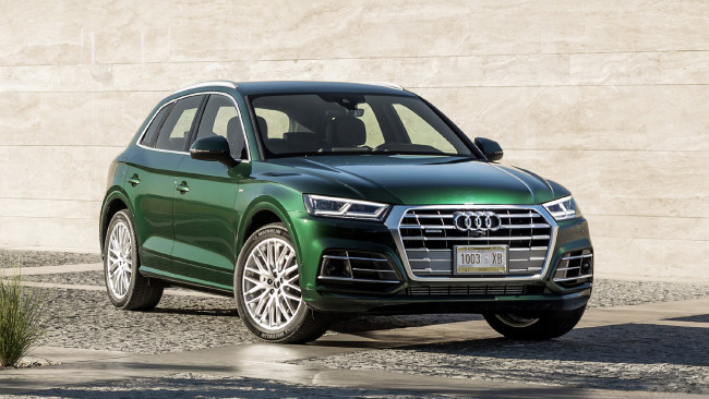 Обои картинки фото audi q5 tdi 2018, автомобили, audi, q5, tdi, 2018, зелёный