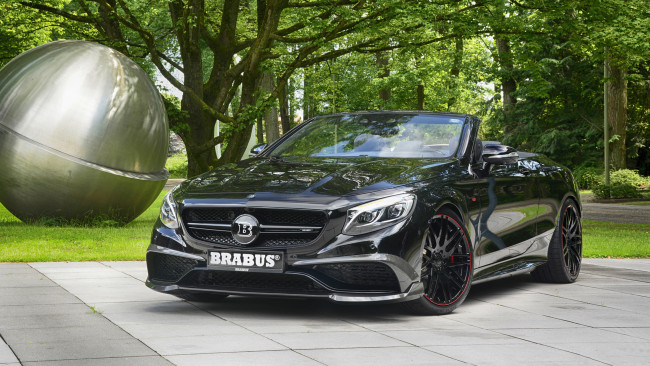 Обои картинки фото brabus 850 6-0 biturbo cabrio based on mercedes-benz amg s63 cabrio 2017, автомобили, brabus, based, cabrio, biturbo, mercedes-benz, amg, s63, 2017, 6-0, 850