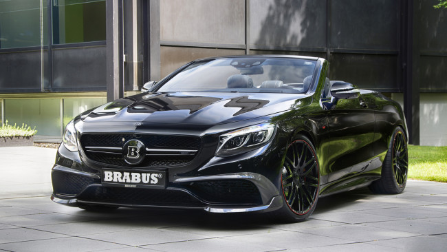Обои картинки фото brabus 850 6-0 biturbo cabrio based on mercedes-benz amg s63 cabrio 2017, автомобили, brabus, mercedes-benz, based, cabrio, biturbo, 850, 6-0, 2017, s63, amg