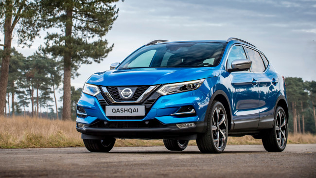 Обои картинки фото nissan qashqai 2017, автомобили, nissan, datsun, 2017, голубой, qashqai