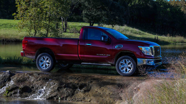 Обои картинки фото nissan titan xd single cab diesel 2017, автомобили, nissan, datsun, 2017, cab, single, xd, diesel, titan