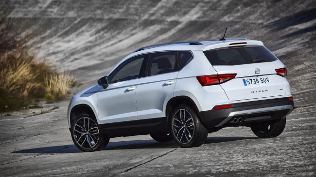 Обои картинки фото seat ateca suv 2017, автомобили, seat, белый, 2017, suv, ateca