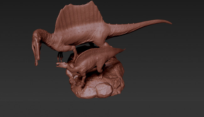 Обои картинки фото 3д графика, _science fiction, фон, динозавр