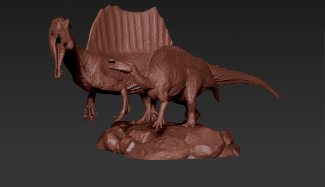 Обои картинки фото 3д графика, _science fiction, динозавр, фон