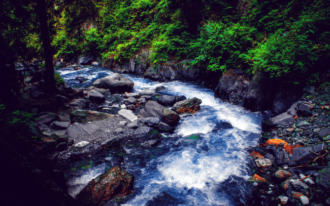 Обои картинки фото природа, реки, озера, камни, река, горная