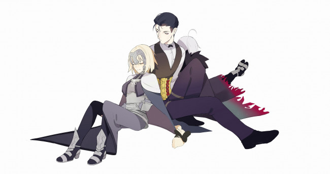 Обои картинки фото аниме, fate, stay night,  grand order,  apocrypha, судьба, великий, приказ