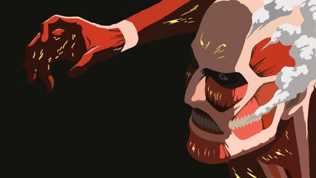 Обои картинки фото аниме, shingeki no kyojin, титан