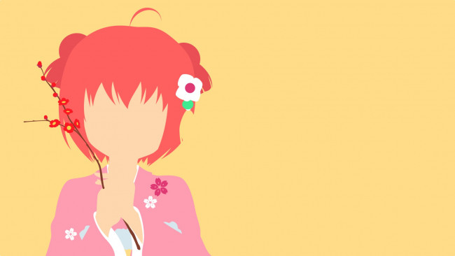 Обои картинки фото аниме, yuru yuri, взгляд, девушка, yuru, yuri, фон