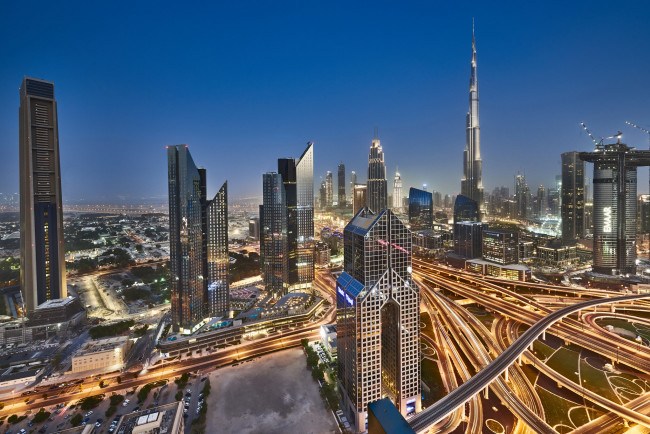 Обои картинки фото dubai downtown, города, дубай , оаэ, простор