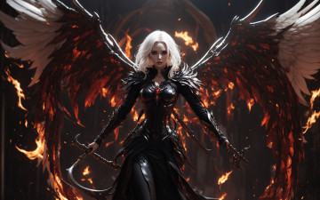 Картинка фэнтези ангелы нейросети графика нейроарт ai art нейронные сети рисунки нейро искусство