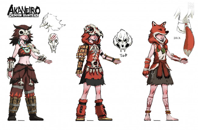 Обои картинки фото видео игры, akaneiro,  demon hunters, персонаж, образы, костюмы