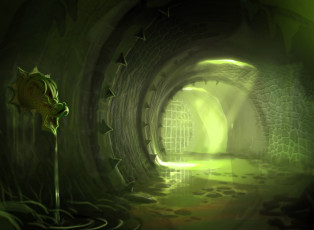 обоя видео игры, kameo,  elements of power, коллектор, шипы, свет, грязь, сток