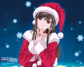 Картинка аниме merry chrismas winter