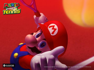 обоя mario, power, tennis, видео, игры