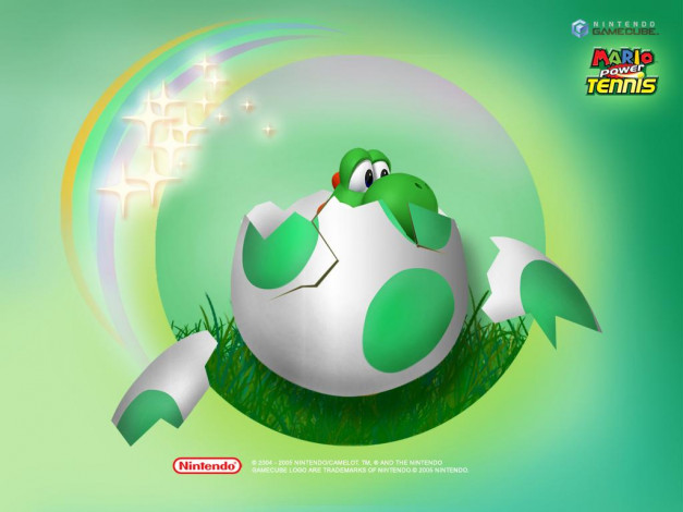 Обои картинки фото mario, power, tennis, видео, игры