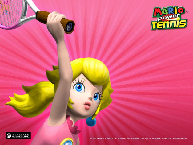 Обои картинки фото mario, power, tennis, видео, игры