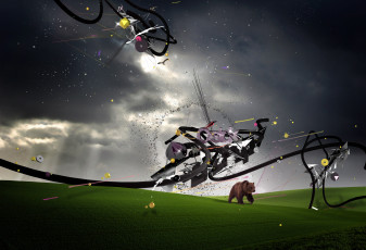 Картинка 3д графика animals животные