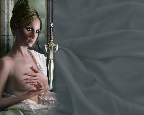 Обои картинки фото фэнтези, девушки