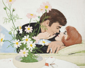 Картинка arthur saron sarnoff рисованные цветок мужчина женщина ситуация