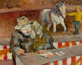 Картинка pal fried рисованные цирк клоун лошадь