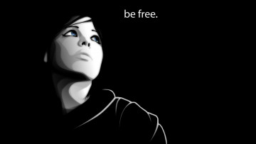 Картинка векторная графика взгляд девушка