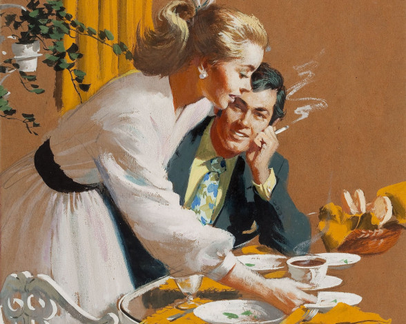 Обои картинки фото arthur, saron, sarnoff, рисованные, ситуация, женщина, мужчина