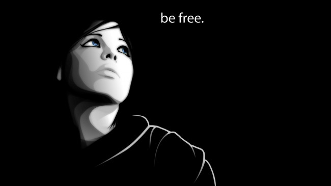 Обои картинки фото векторная, графика, взгляд, девушка