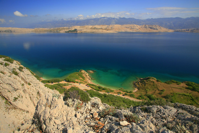 Обои картинки фото природа, побережье, море, берег, горы, дорога