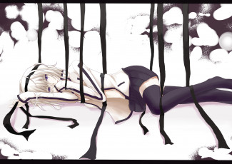 Картинка by kauto аниме *unknown другое ленты девушка