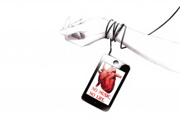 Картинка by sawasawa аниме headphones instrumental рука телефон провод сердце