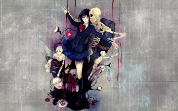 Картинка аниме another misaki mei