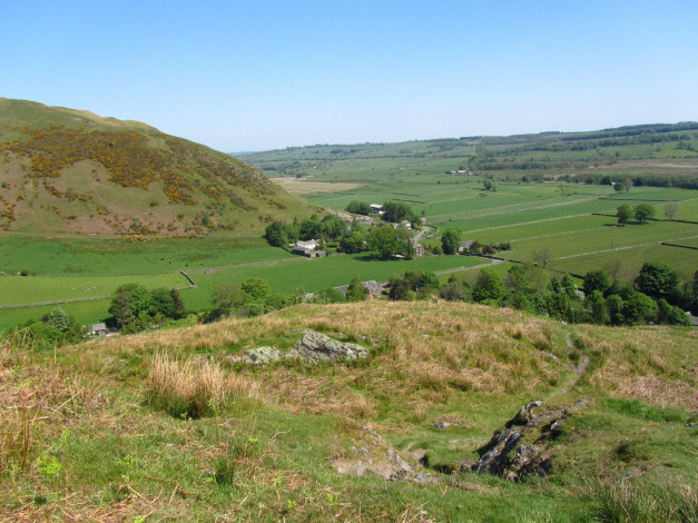 Обои картинки фото природа, поля, дома