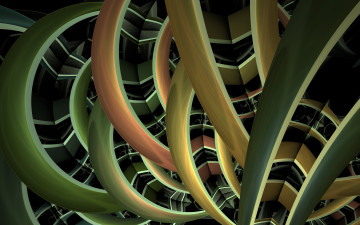 Картинка 3д+графика fractal+ фракталы фон цвета узор