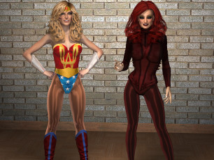 Картинка 3д+графика люди+ people фон взгляд девушки