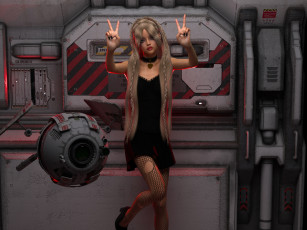 Картинка 3д+графика люди+ people девушка взгляд фон