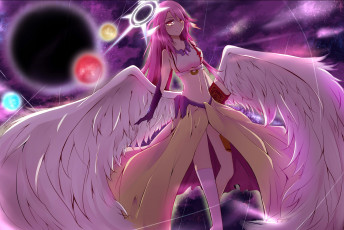 Картинка аниме no+game+no+life no game life jibril tagme artist арт девушка ангел